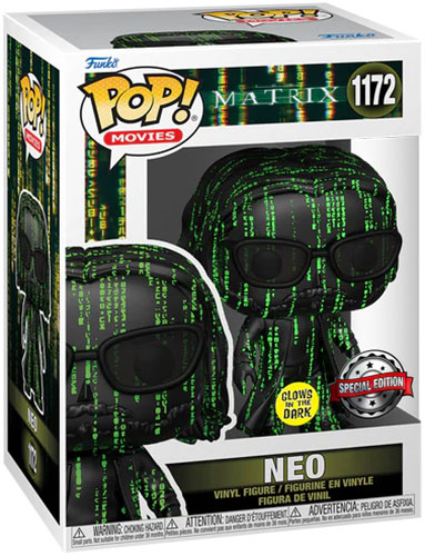 FUNKO POPS The Matrix 4 Neo Coded GLOW 1172